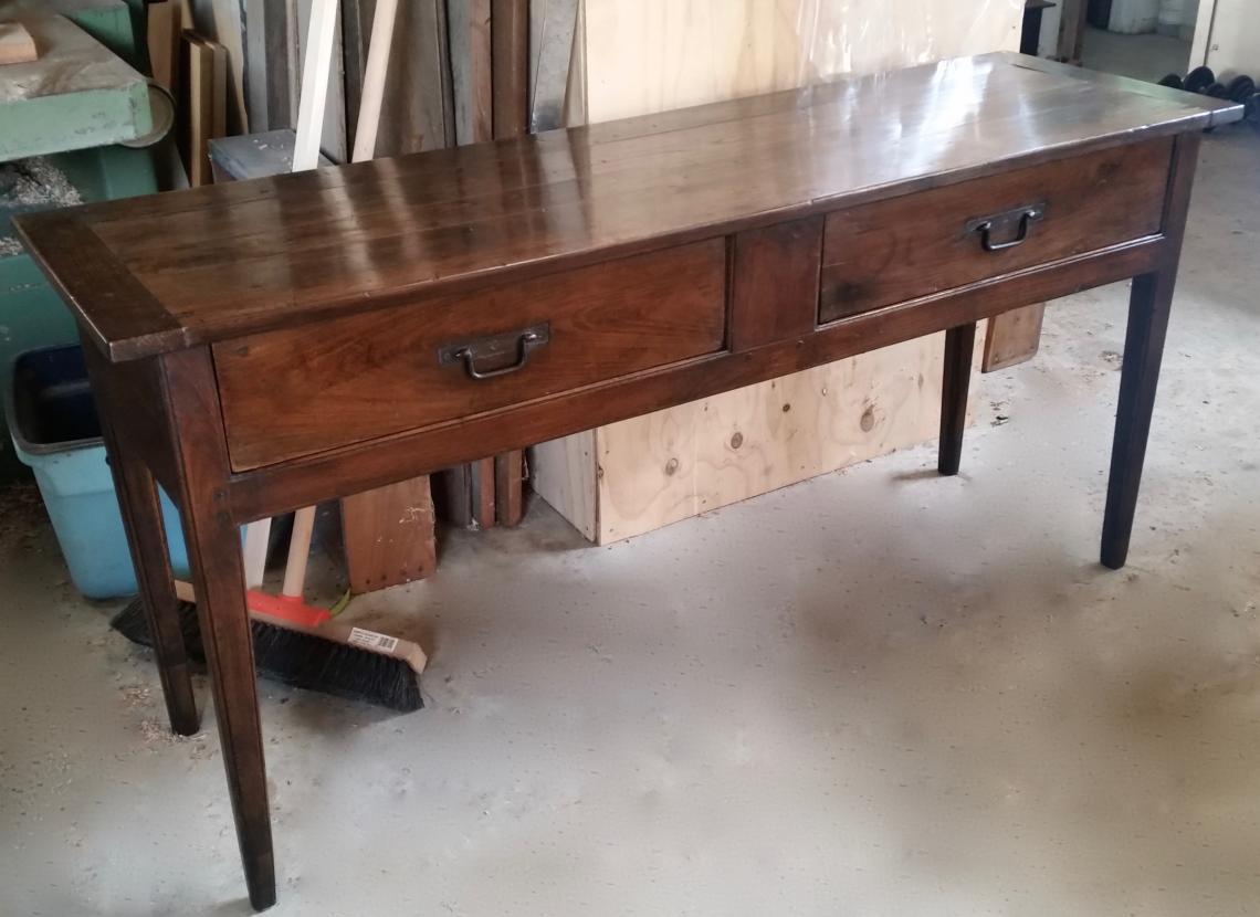 Two Drawer Side Table or Breton Server 